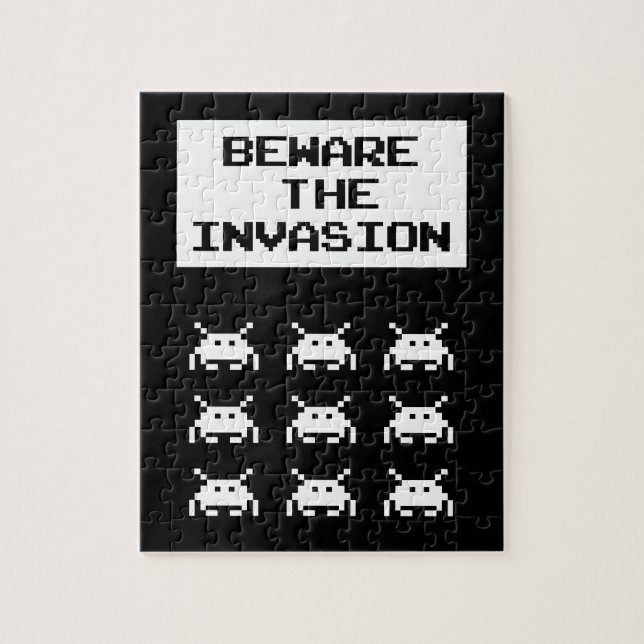 Vorsicht vor der Invasion, Geek Design Puzzle (Vertikal)