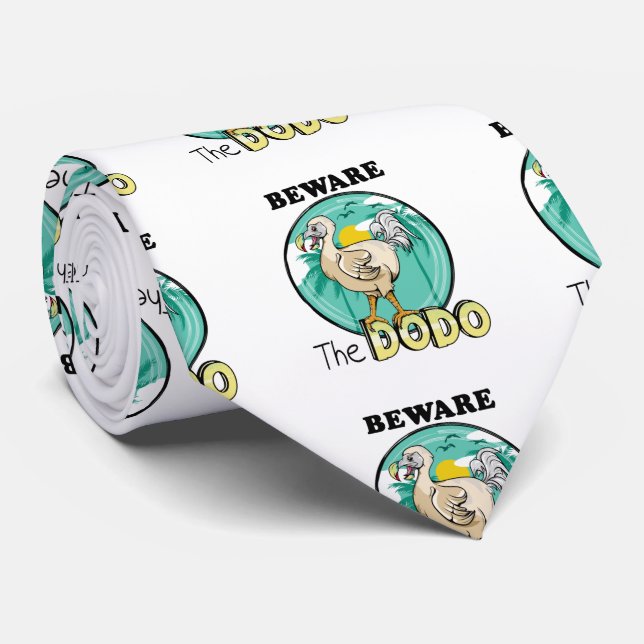 Vorsicht vor Dodo Krawatte (Gerollt)