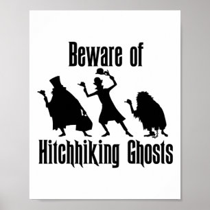 Vorsicht vor Hitchwanderungen Geister Funny Hallow Poster