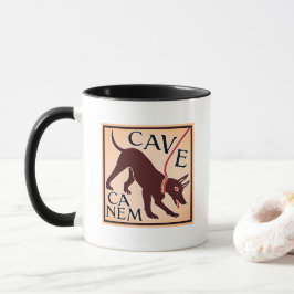 Vorsicht vor Hund "Höhle Canem" Greco-römisches Bi Tasse