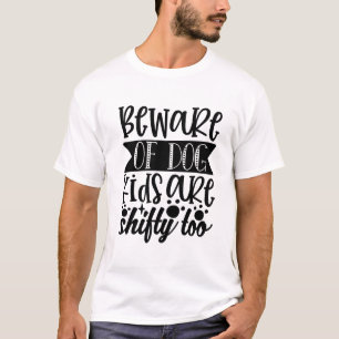 Vorsicht vor Hundekindern ist zu glatt-01 T-Shirt