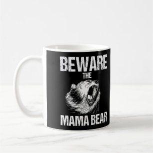 Vorsicht vor Mama Bear Funny Mother L Sleeve Kaffeetasse