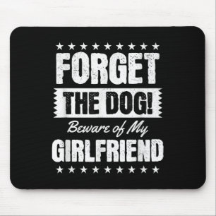 Vorsicht vor meiner Freundin, Freund Spaß Zitat Gr Mousepad