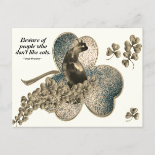 Vorsicht vor Menschen, die Katzen nicht mögen Postkarte