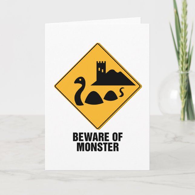 Vorsicht vor Monster Karte (Vorderseite)