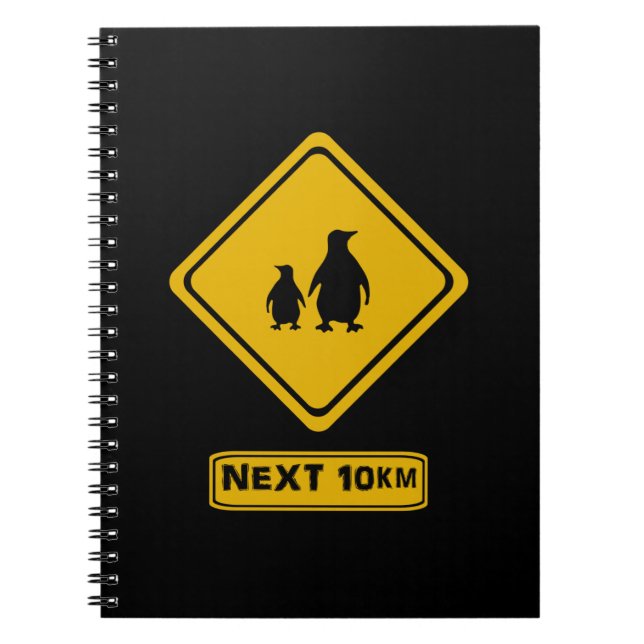 Vorsicht vor Pinguinen Notizblock (Vorderseite)