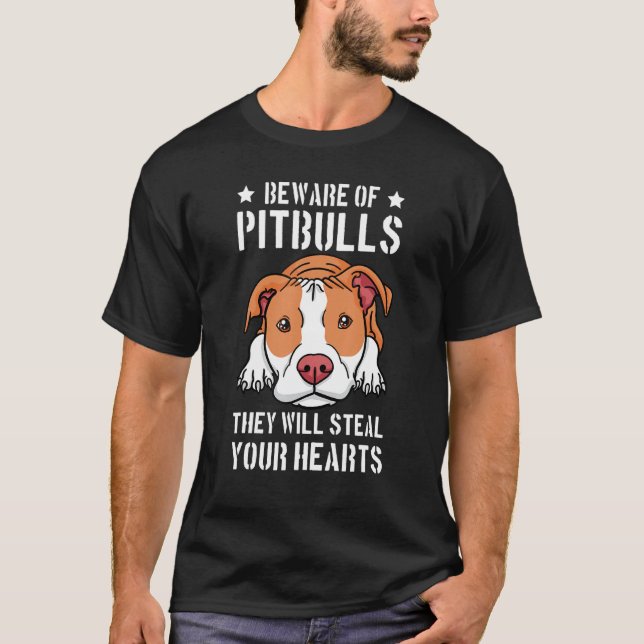 Vorsicht vor Pitbull, das wird dein Pit Bull bleib T-Shirt (Vorderseite)