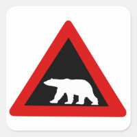Vorsicht vor Polarbären, Verkehrszeichen, Norwegen