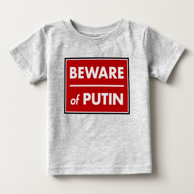 Vorsicht vor Putin Baby T-shirt (Vorderseite)
