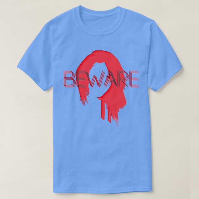 Vorsicht vor Redhead T-Shirt (Design vorne)
