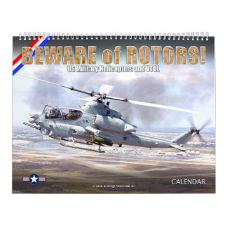 VORSICHT vor ROTOREN! US-Militärhubschrauber und V Kalender