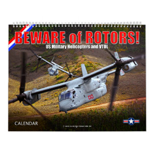 VORSICHT vor ROTOREN! US-Militärhubschrauber und V Kalender