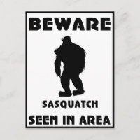 Vorsicht vor Sasquatch Poster