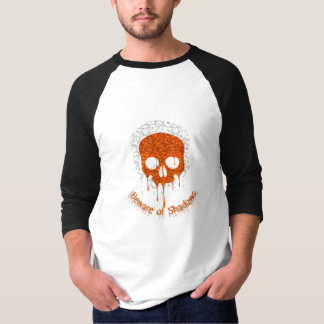 Vorsicht vor Schatten - Skull Basic 3/4 Sleeve Rag T-Shirt