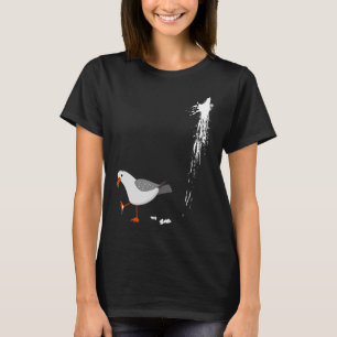 Vorsicht vor Seagull Albatros Bird Crack Gull Beac T-Shirt