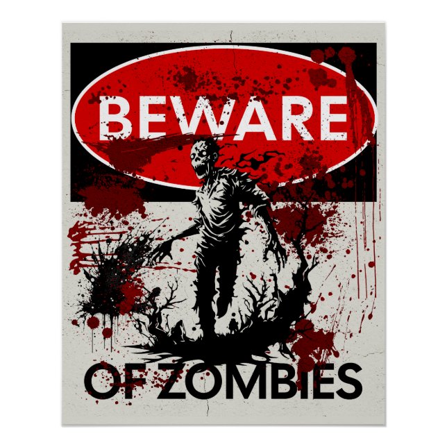 Vorsicht vor Zombies Poster (Vorderseite)