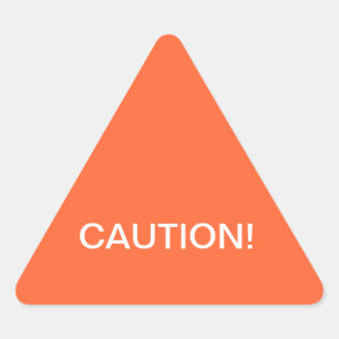 Vorsicht-Warnschild Dreieckiger Aufkleber