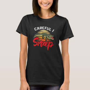Vorsichtig ich schnappe für Männer Frauen Krokodil T-Shirt