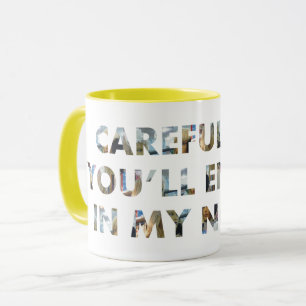 Vorsichtig, oder am Ende in meinem Roman (mit Gesi Tasse