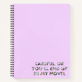 Vorsichtig oder in meinem Roman (mit/ohne Gesichte Notizbuch