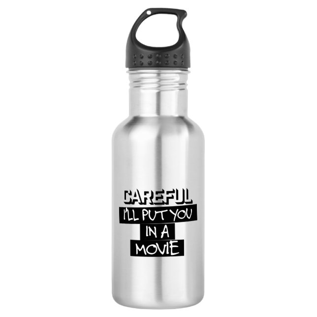 Vorsichtig, setze ich Sie in eine Edelstahlflasche (Vorderseite)