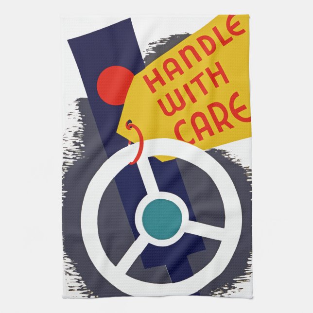 vorsichtig umgehen handtuch (Vertikal)