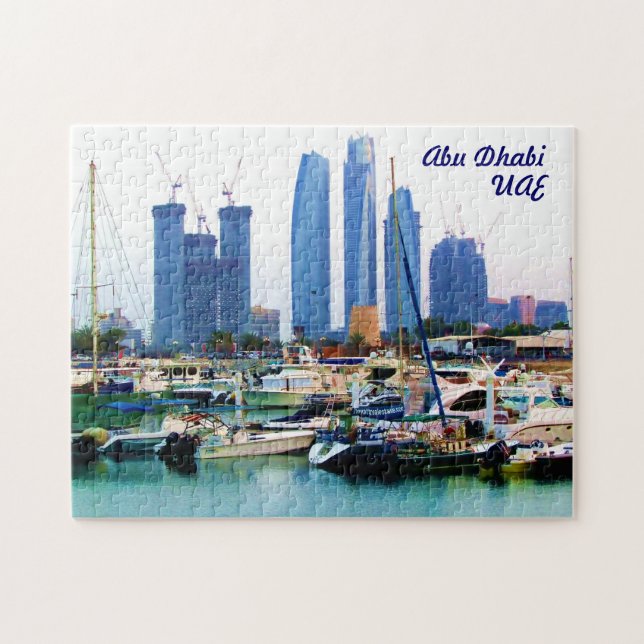 Vorsichtiger Jachthafen Puzzle (Horizontal)