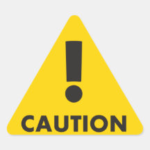 Vorsichtsdreieck - Schwarz-Gelb-Sichtgefährdung