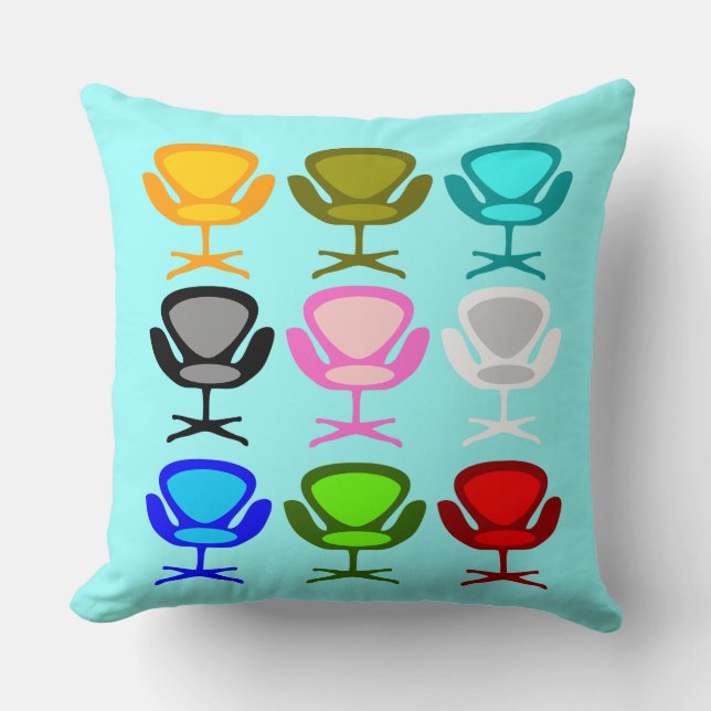 Vorsitzender des Mitte Jahrhunderts Kissen (Vorderseite)