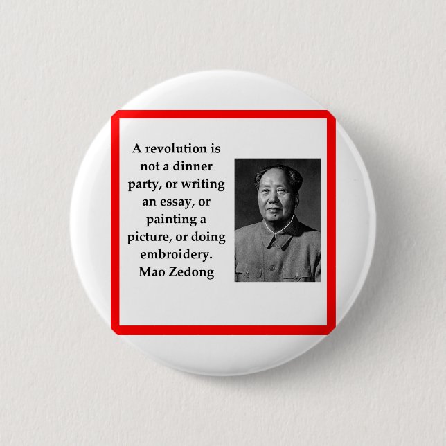 Vorsitzender Mao Button (Vorderseite)