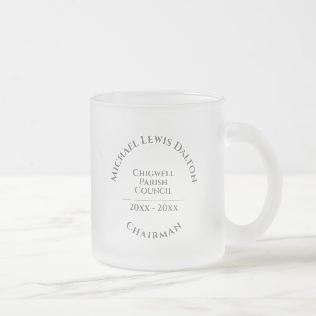 Vorsitzender Mattierter Glass Coffee Tasse (Rechts)