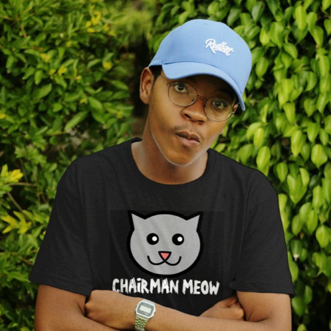 Vorsitzender Meow, Black Cat T - Shirt für Typ (Von Creator hochgeladen)