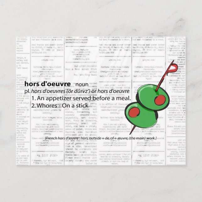 Vorspeise Postkarte (Vorderseite)