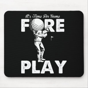 Vorspiel-Innuendo Lustiger Golf Erwachsenen-Humor Mousepad