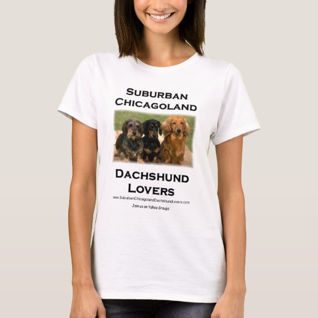 VorstadtChicagoland Dackel-Liebhaber T-Shirt (Vorderseite)