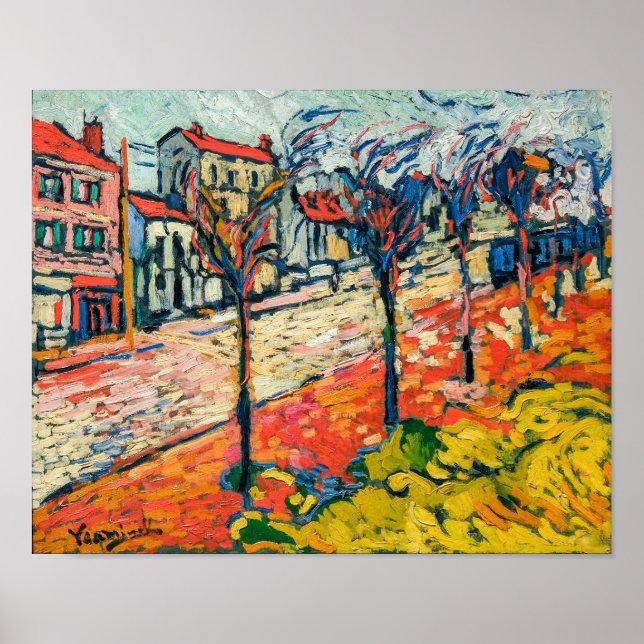 Vorstädtische Landschaft | Maurice de Vlaminck | Poster (Vorne)