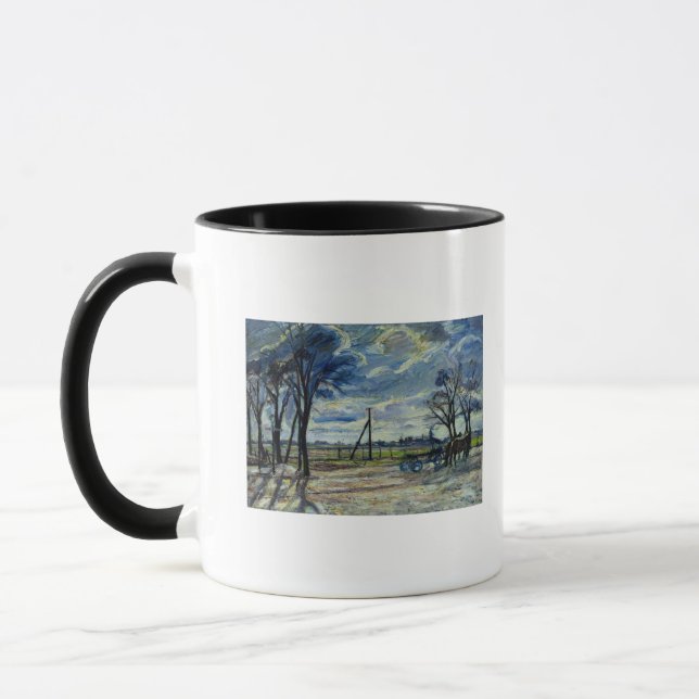 Vorstadtlandschaft im Frühjahr Tasse (Links)