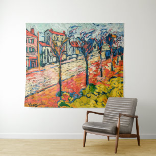Vorstadtlandschaft Maurice de Vlaminck Wandteppich