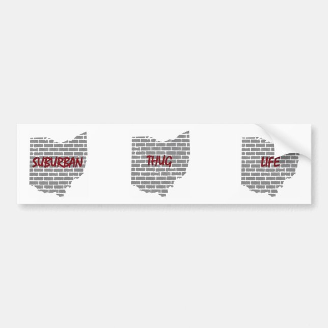 Vorstadtverbrecher-Leben-Autoaufkleber Autoaufkleber (Vorne)