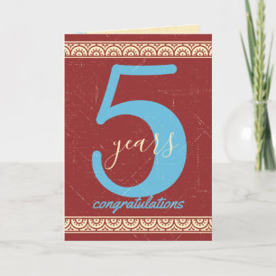 Vorstandskarte zum Jubiläum eines Mitarbeiters Karte