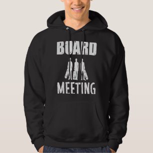 Vorstandssitzung Skateboard Skaten Skater Meeting Hoodie