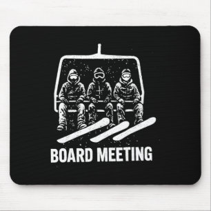 Vorstandssitzungen Wintersportler Snowboarden Schn Mousepad