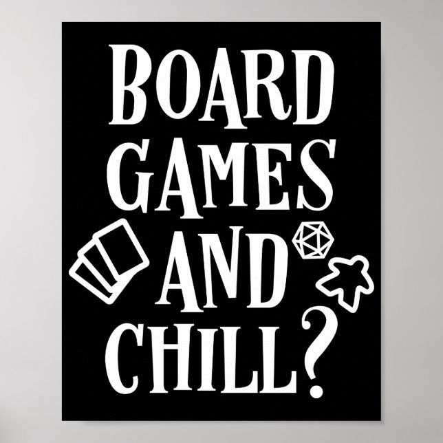 Vorstandsspiele und Chill Meeple Poster (Vorne)