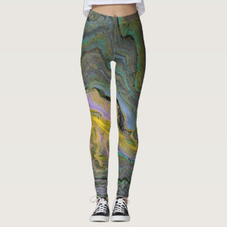 Vorstellung 1 Abstrakte Acryl-Geode-Leggings Leggings