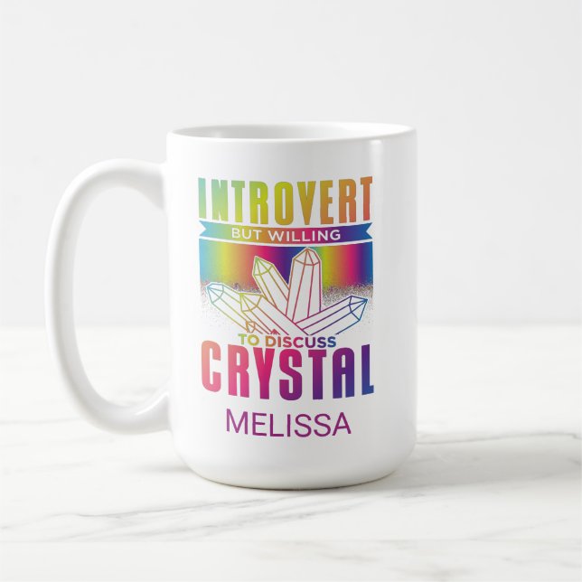 Vorstellung, aber Bereitschaft, über Crystal Custo Kaffeetasse (Links)