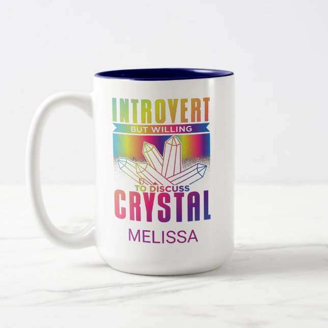 Vorstellung, aber Bereitschaft, über Crystal Custo Zweifarbige Tasse (Links)