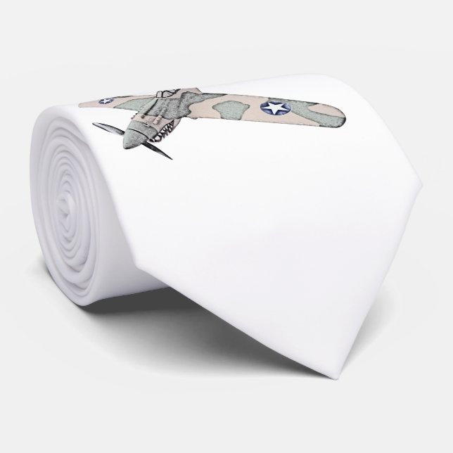 Vorstellung des Bleistiftbilds für Warhawk-Flugzeu Krawatte (Gerollt)