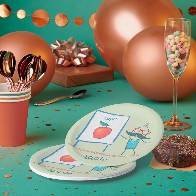 Vorstellung eines Apfels Pappteller (Von Creator hochgeladen)
