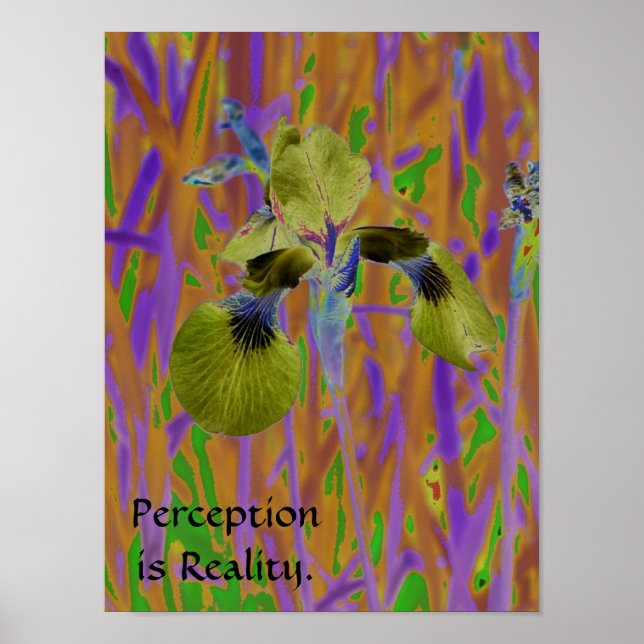 Vorstellung ist Wirklichkeit Plakat-Iris Poster (Vorne)