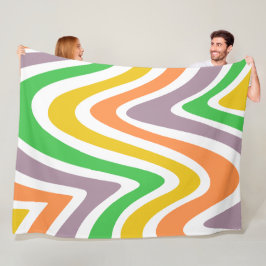 Vorstellungskraft des Flusses im Sommer bunt Fleecedecke